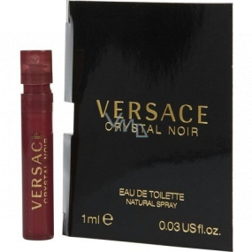 Versace Crystal Noir Eau de Toilette für Frauen 1 ml mit Spray, Fläschchen