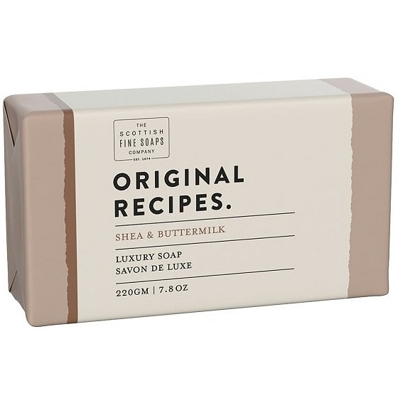 Scottish Fine Soaps Sheabutter und Buttermilch dreimal fein gemahlene Toilettenseife 220 g