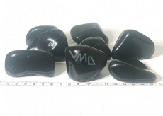 Obsidian Getrommelter Naturstein 40 - 100 g, 1 Stück, Rettungsstein