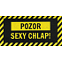 Albi Lustiges Schild Achtung sexy Kerl! 20 x 10 cm