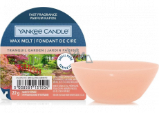 Yankee Candle Tranquil Garden - Silent Garden duftendes Wachs für Aromatherapie 22 g