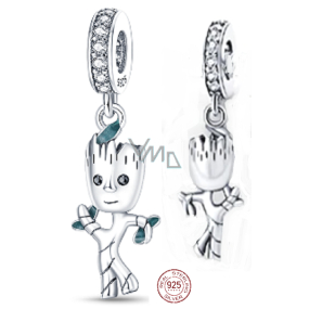 Charme Sterling Silber 925 Marvel Guardians of the Galaxy, Ich bin Groott, Armband Anhänger Charme Sterling Silber 925 Marvel Guardians of the Galaxy, Ich bin Groott, Armband Anhänger