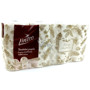 Linteo Merry Christmas Weihnachts-Toilettenpapier weiß 3lagig 8 Stück