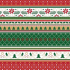 Präsenta Geschenkpapier 70 x 200 cm Weihnachtsgrün, rot, weiße Bänder, weihnachtliche Muster