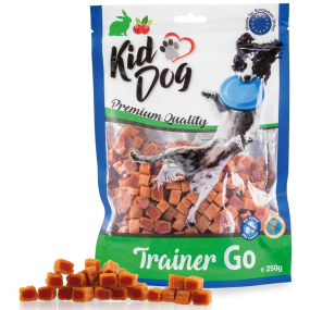KidDog Trainer go Miniwürfel mit Kaninchen und Preiselbeeren, Fleischleckerli für Hunde 250 g