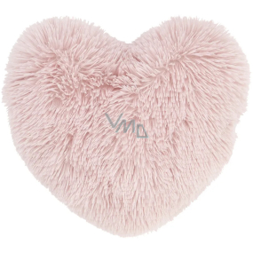 Albi Plüschkissen Herz rosa pelzig