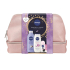 Nivea Smooth Care Smooth Sensation Körpermilch 400 ml + Nivea Diamond & Argan Oil Duschgel 250 ml + Nivea Invisible Black & White Clear Antitranspirant Roll-on 50 ml + Labello Soft Rosé Lippenbalsam 4,8 g + Kosmetiktasche, Kosmetikset für Frauen