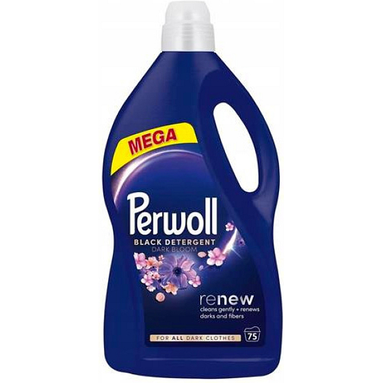 Perwoll Waschgel Mega Renew Dark Bloom 75 Wäschen, 3750 ml