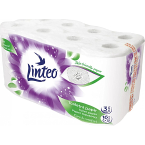 Linteo 3-lagiges Toilettenpapier, 20 m, 16 Rollen