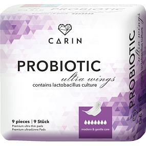 Carin Ultra Probiotic Damenbinden, 9 Stk