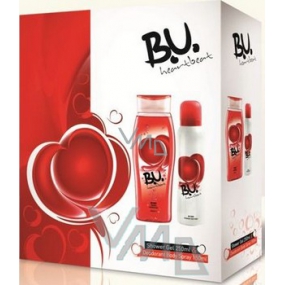 BU Heartbeat Duschgel 250 ml + Deodorant Spray 150 ml, Geschenkset für Frauen