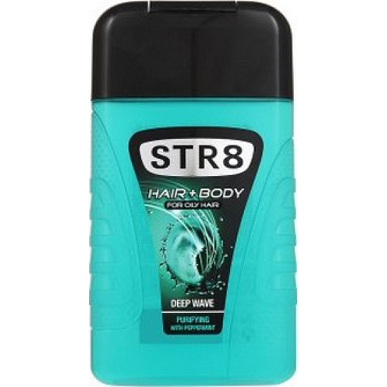 Str8 Deep Wave Duschgel für Körper und Haare für Männer 250 ml