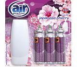 Air Menline Japanese Cherry Lufterfrischer Gerät und Nachfüllung 3× 15 ml