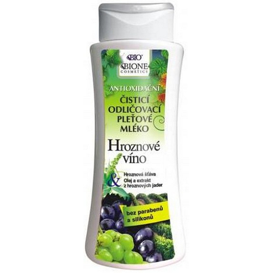 Bione Cosmetics Traubenweinreinigungs-Make-up-Entferner Lotion 255 ml