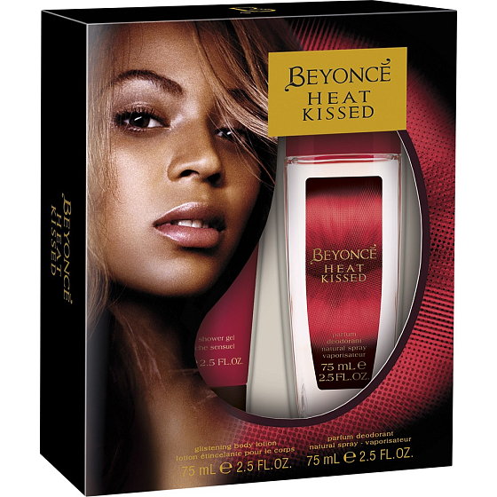 Beyoncé Heat Kissed parfümiertes Deodorantglas für Frauen 75 ml + Körperlotion 75 ml, Kosmetikset