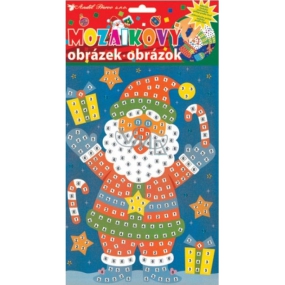 Weihnachten Santa Mosaik Spiel in Stiefeln 23 x 16 cm gesetzt