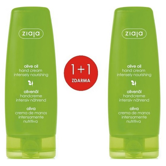 Ziaja Oliva Hand- und Nagelcreme für trockene Haut 80 ml + Oliva Hand- und Nagelcreme für trockene Haut 80 ml, Duopack