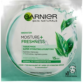 Garnier Feuchtigkeit + Frische superhydratisierende reinigende textile Gesichtsmaske 15 Minuten 32 g