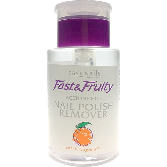 Easy Nails Fast & Fruity Nagellackentferner mit Pumpe Peach 180 ml