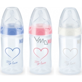 Nuk First Choice Plus New Classic Love Silikontrinker 0-6 Monate Plastikflasche 150 ml