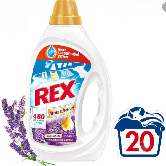 Rex Provence Lavendel & Jasmin Aromatherapie Universal Waschgel 20 Dosen von 1 Liter