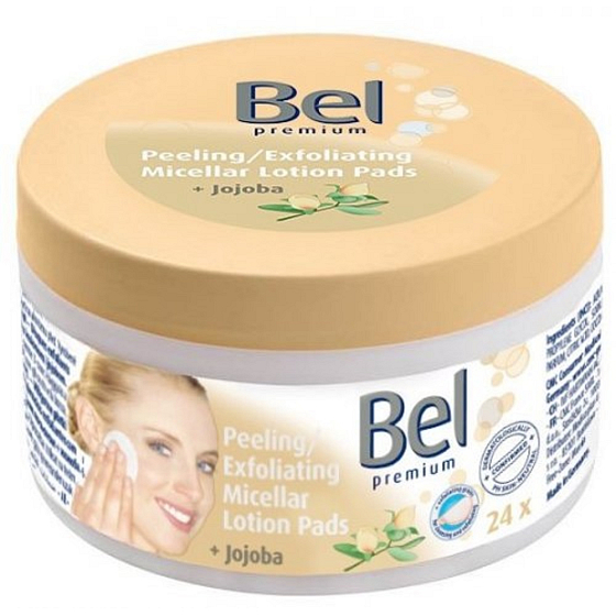 Bel Cosmetic Jojoba + Nasse Tampons schälen 24 Stück