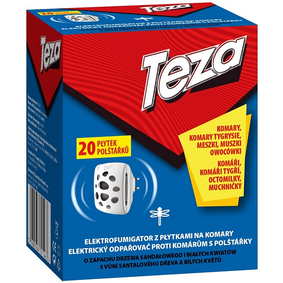 These Elektrischer Mückenverdampfer mit Ersatzkissen 20 Stück