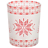 Yankee Candle Red Nordic Frosted Glass Kerzenhalter für Votiv- und Teekerze 6,5 x 5 cm