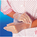 Wimex Hygienic weiße Einweghandschuhe aus Vinylpulver, Größe L, Schachtel mit 100 Stück
