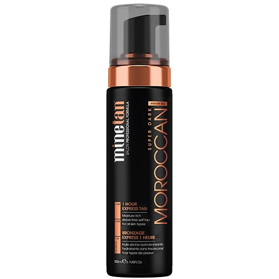 MineTan My Moroccan Self Tan Foam Selbstbräunender Schaum mit Arganöl 200 ml