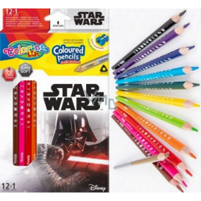 Colorino Crayons dreieckige Star Wars 13 Farben