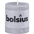 Bolsius Rustikale Kerze grau Zylinder 68 x 80 mm