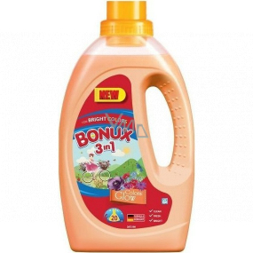 Bonux Colors Glow 3in1 flüssiges Waschgel für farbige Kleidung 20 Dosen 1,1 l