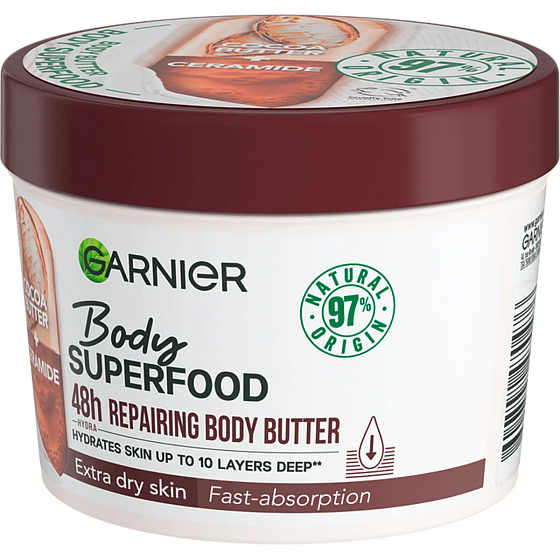 Garnier Body Superfood Cocoa Butter Körperbutter für sehr trockene Haut 380 ml