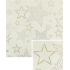 Nekupto Weihnachtsgeschenkpapier 70 x 200 cm Weiß, goldene Sterne