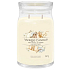Yankee Candle Soft Wool & Amber - Weiche Wolle und Bernstein duftende Kerze Signature großes Glas 2 Dochte 567 g