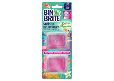 Bin Brite Lost in Paradise Klebe-Lufterfrischer für den Mülleimer, 2 Stück