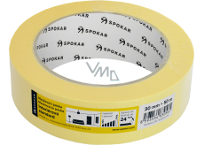 Spokar papírová zakrývací páska, 1 den, do 60 °C, rozměry 30 mm × 50 m