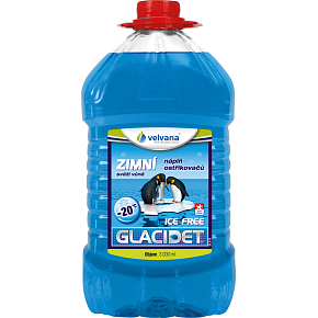 Velvana Glacidet Ice Free -20 °C, frostbeständiges Gemisch für Scheibenwaschanlagen, 3 l