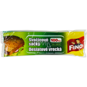 Fino Mikrotüten mit Clip 18 x 20 cm, 100 Stk, 7µm