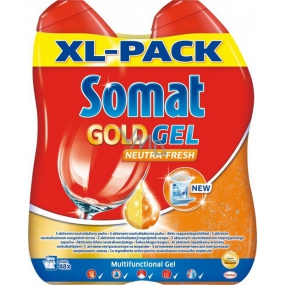 Somat Gold Gel Neutra Frisches Gel mit aktivem Geruchsneutralisator 2 x 600 ml