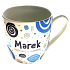 Nekupto Twister Becher namens Marek blau 0,4 Liter