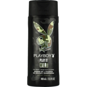 Playboy Play It Wild for Him 2 in 1 Duschgel und Shampoo für Männer 400 ml