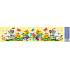 Fensterfolie ohne Kleber Ostergelber Streifen 2 Hasen und 4 Hühner 64 x 15 cm