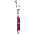 Albi Original Mini Kugelschreiber pink mit Blumen 6 cm