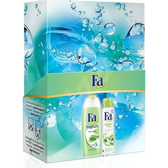 Fa Joghurt Aloe Vera Duschgel 250 ml + Fresh & Dry Grüner Tee Antitranspitant Deodorant Spray 150 ml, Kosmetikset