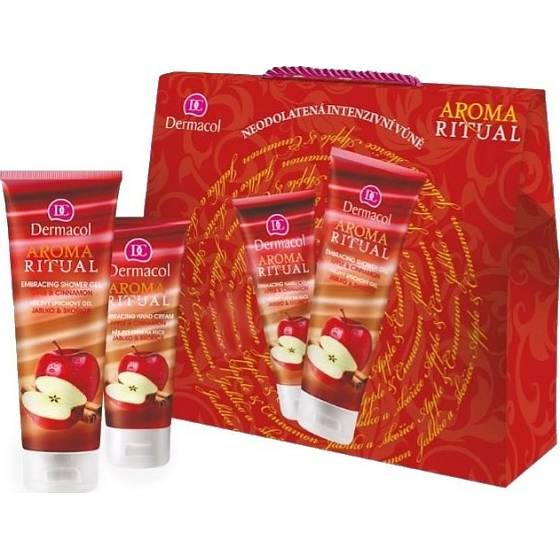 Dermacol Aroma Ritual Apfel mit Zimt Duschgel 250 ml + Handcreme 100 ml, Kosmetikset