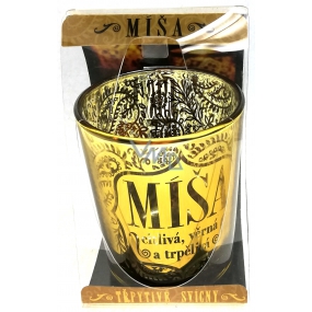 Albi Shimmering Candlestick aus Glas für Teekerze MÍŠA, 7 cm