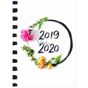 Albi Diary wöchentlich 18 Monate 2019 - 2020 Blumen 2,5 cm x 17 cm x 1,3 cm