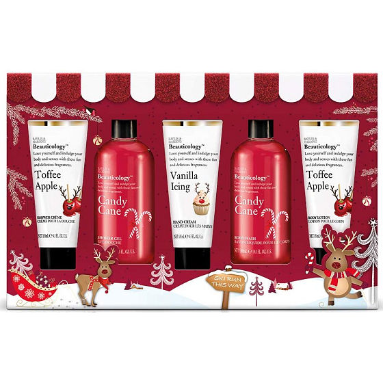 Baylis & Harding Rudolfs Adventure Duschgel 300 ml + Reinigungsgel 300 ml + Duschcreme 130 ml + Handcreme 130 ml + Körperlotion 130 ml, Kosmetikset